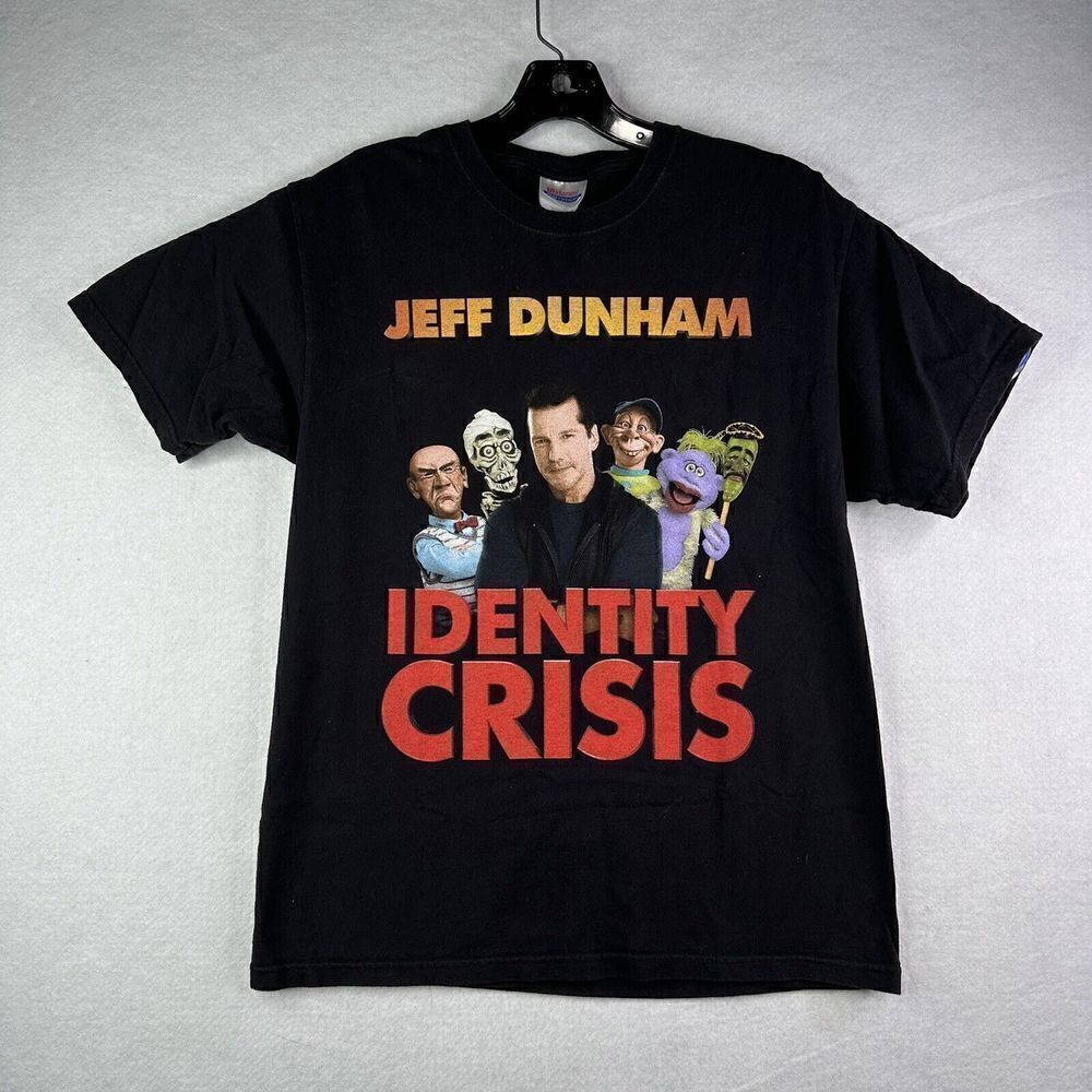 2011 Jeff Dunham Identity Crisis Men’s Size Medium Black Stand Up Comedy T Shirt